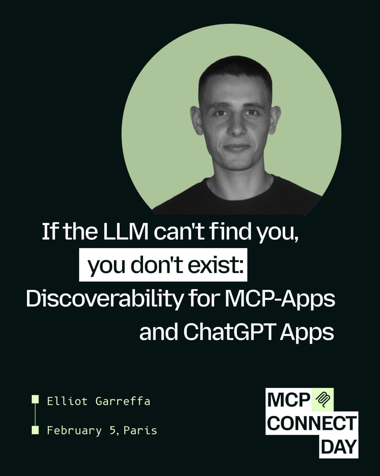AppDiscoverability.com is speaking at MCP Connect Day in Paris